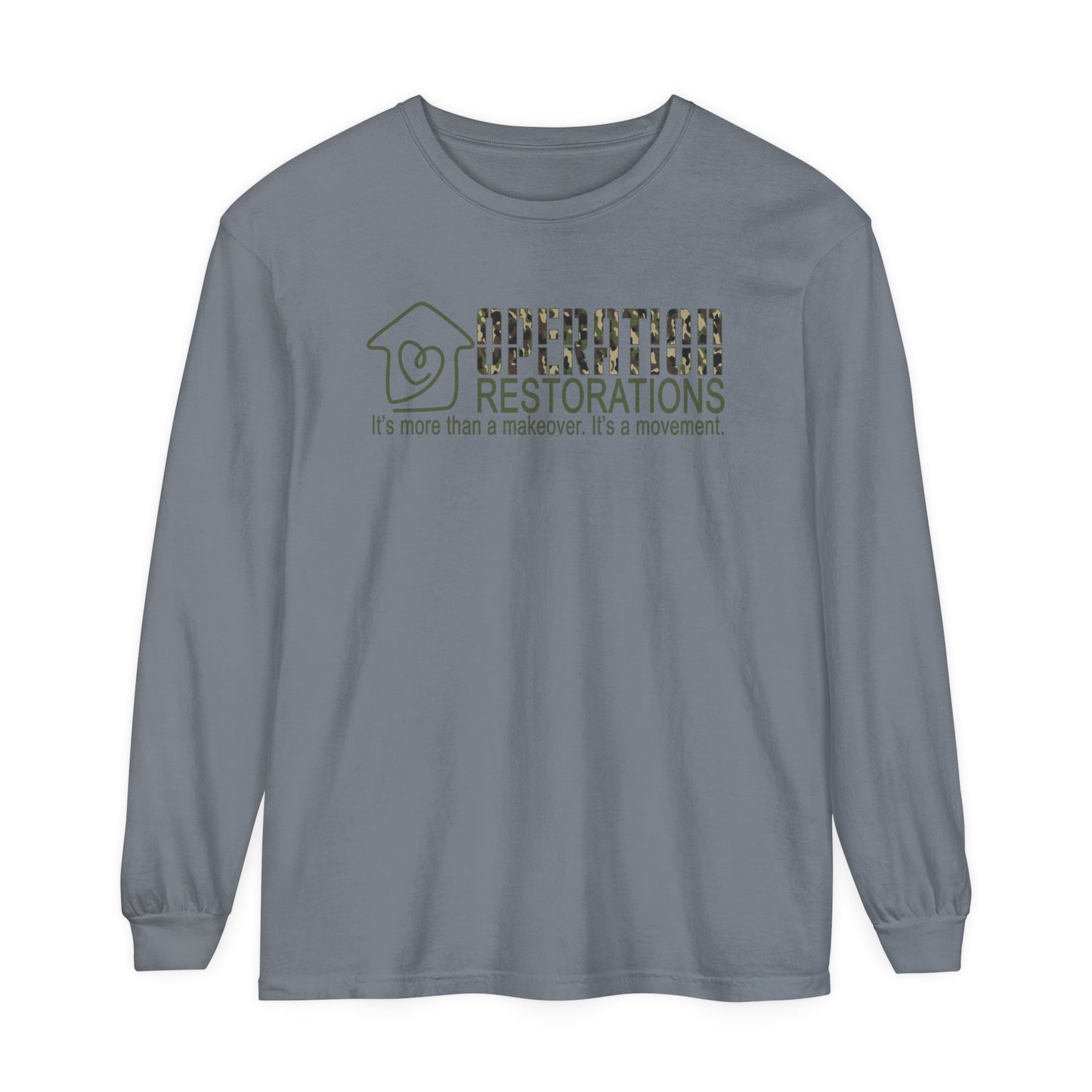 Unisex Garment-dyed Long Sleeve T-Shirt