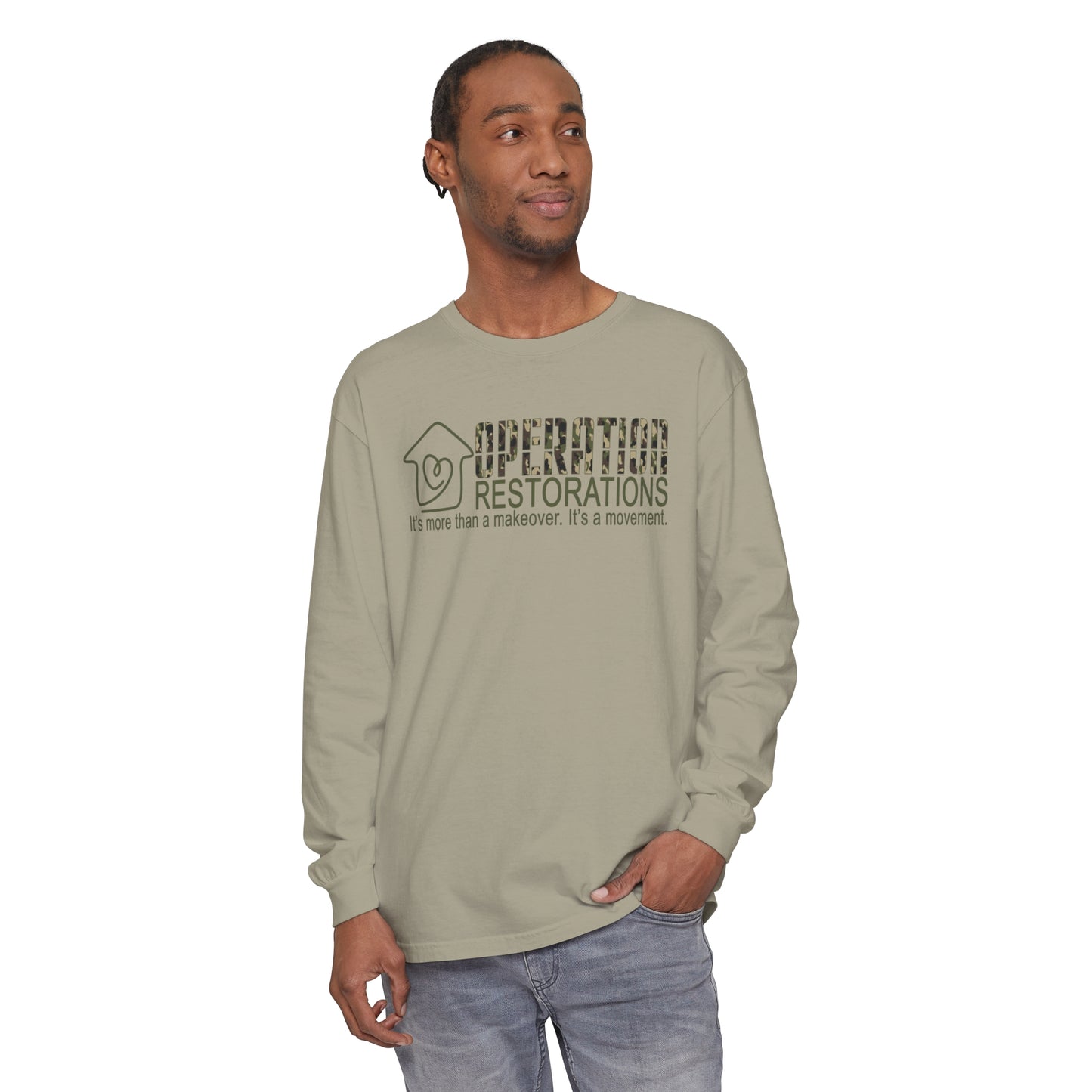 Unisex Garment-dyed Long Sleeve T-Shirt