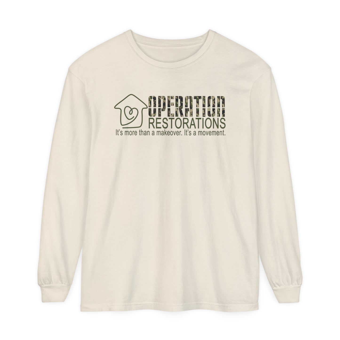 Unisex Garment-dyed Long Sleeve T-Shirt