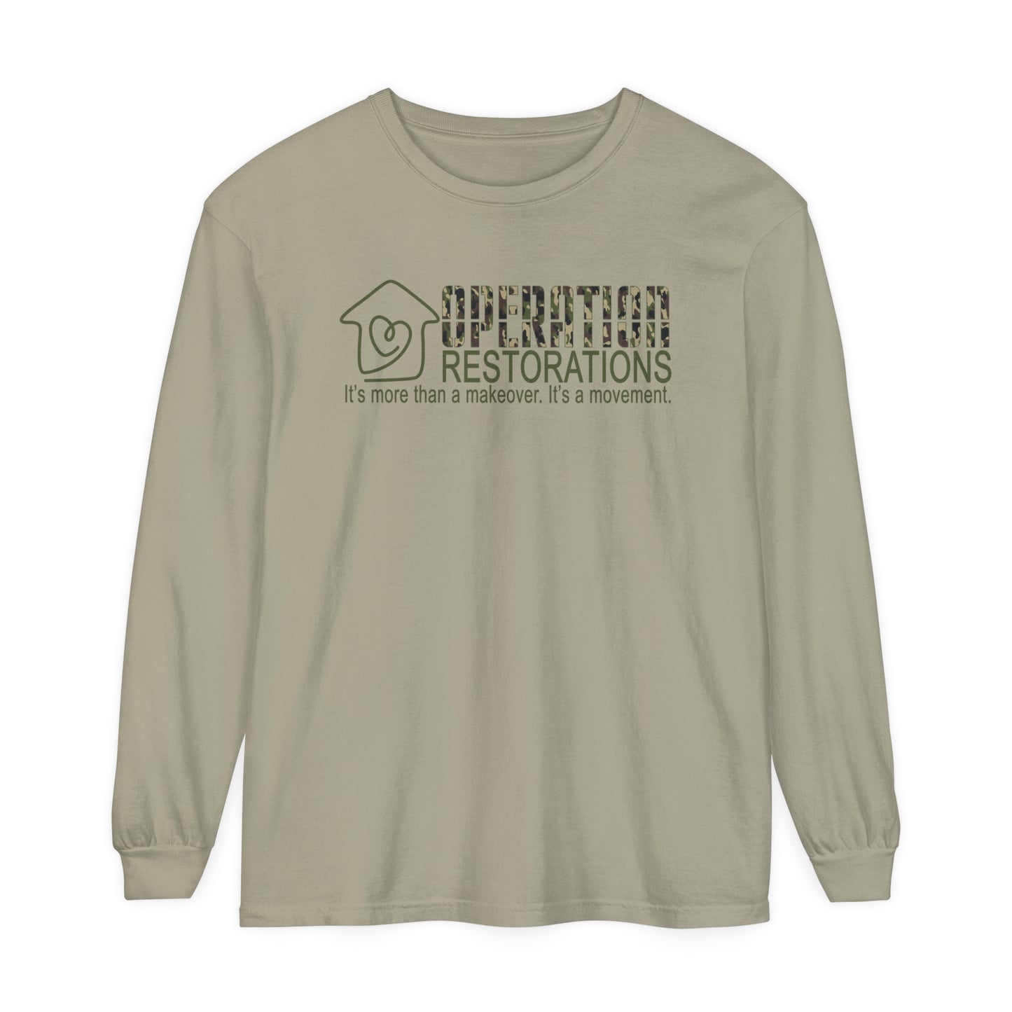 Unisex Garment-dyed Long Sleeve T-Shirt