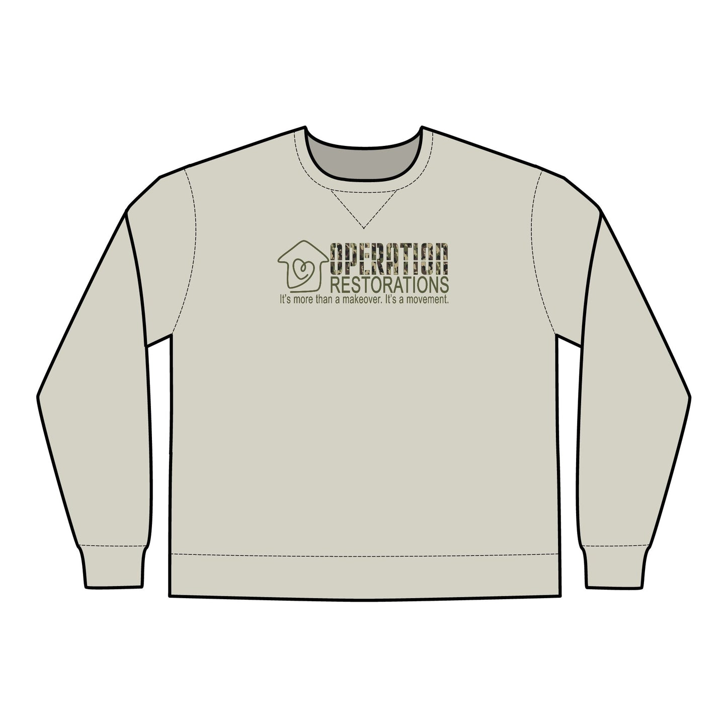 Operation Restorations (Charity) Unisex ComfortWash® Crewneck Sweatshirt