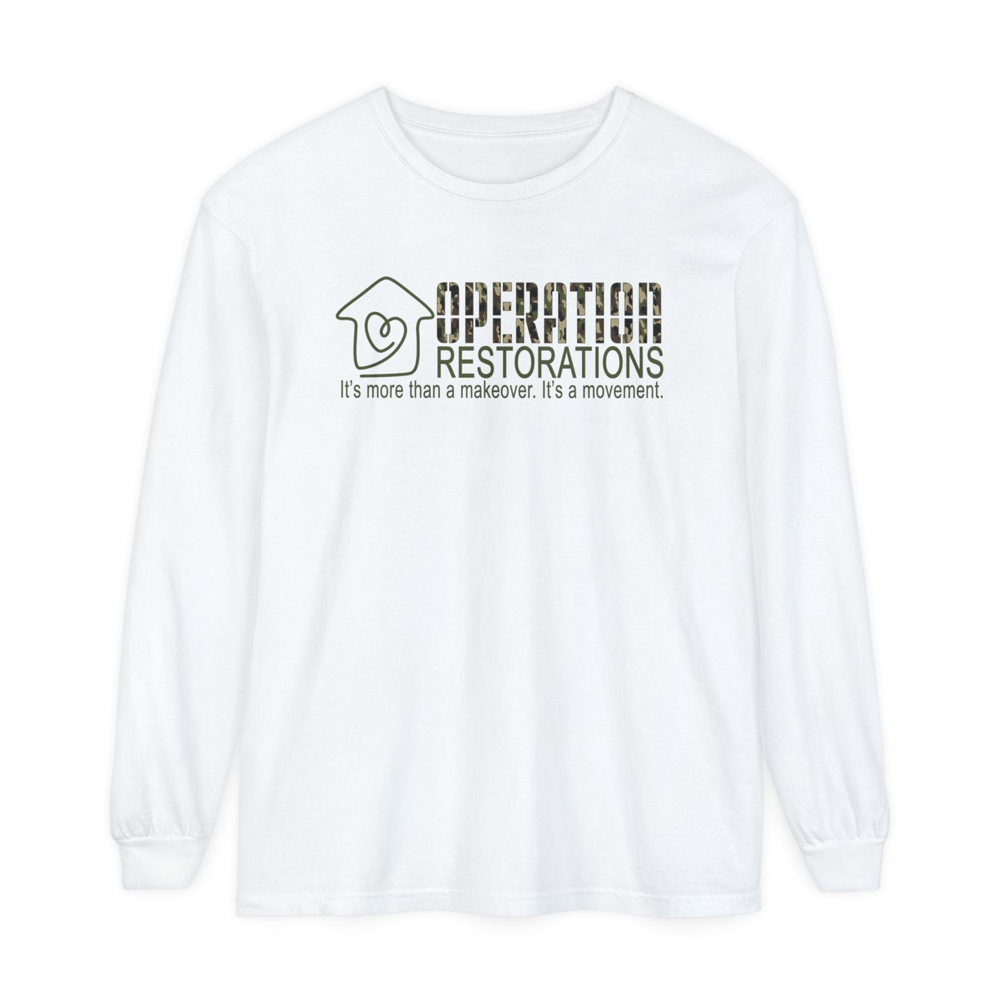 Unisex Garment-dyed Long Sleeve T-Shirt